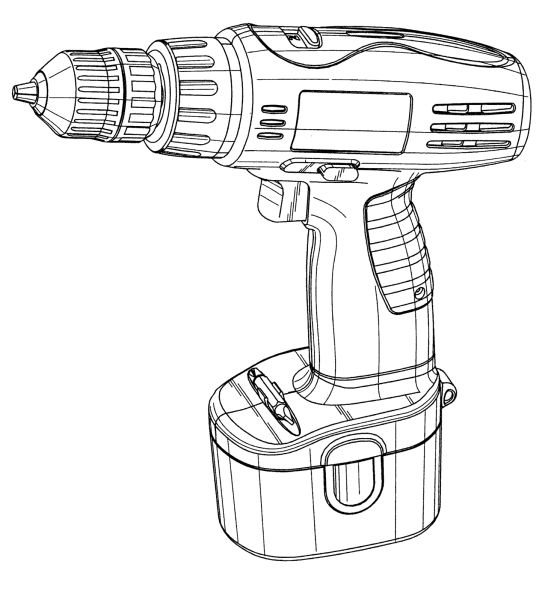 Шуруповёрт на прозрачном фоне
