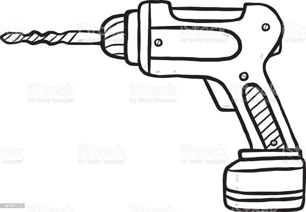 Шуруповерт раскраска