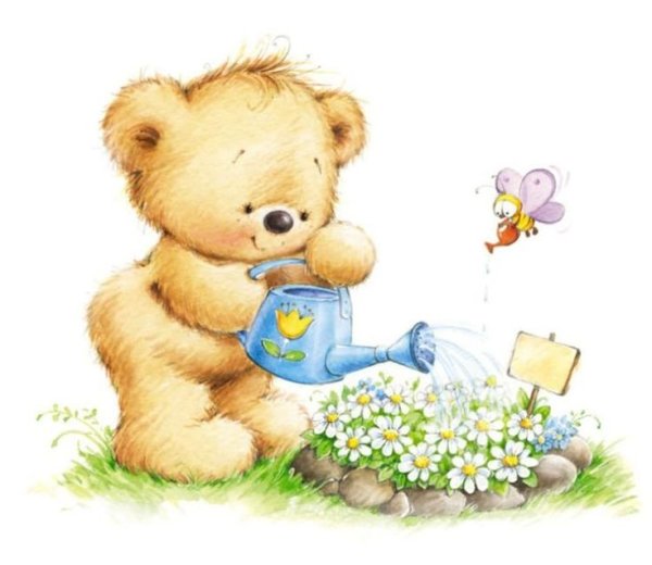 Мишки от художника Марины Федотовой.