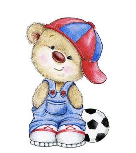 Мишка с мячиком