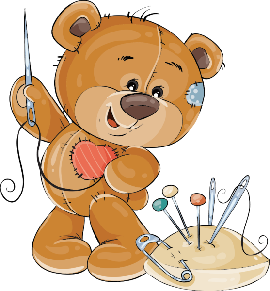 Медвежонок клипарт на прозрачном фоне