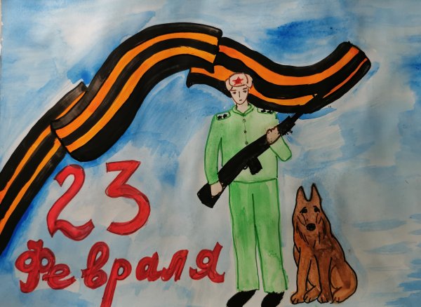 Рисование защитник Родины моей