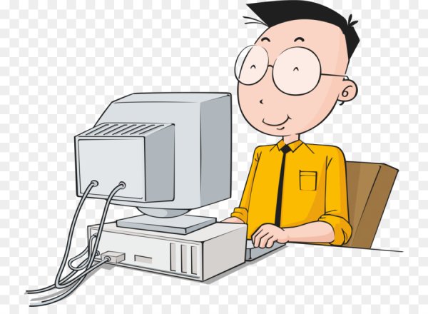 Компьютерщик мультяшный