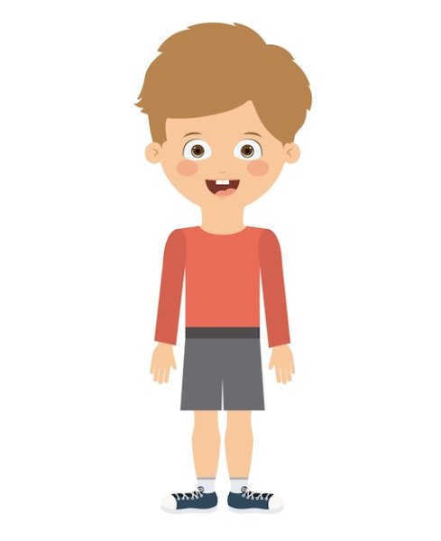 Человечек с опущенными руками