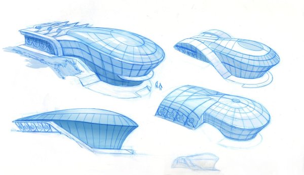 Бионика архитектура скетчи