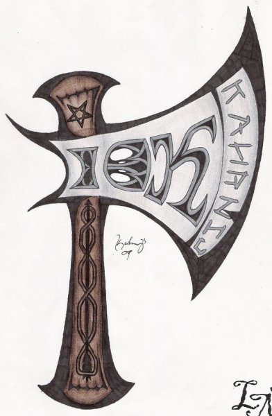 Топор эскиз