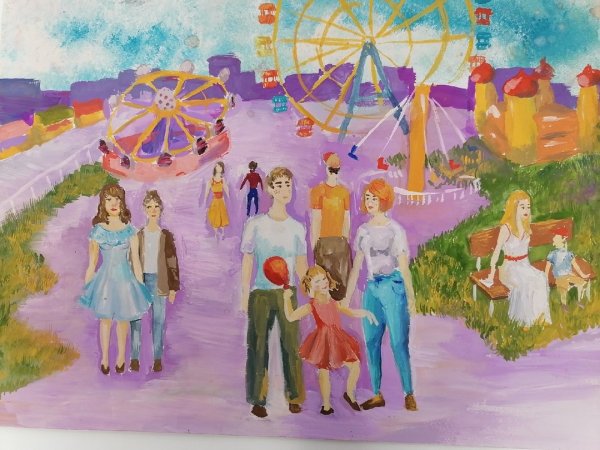 Рисование на тему день города