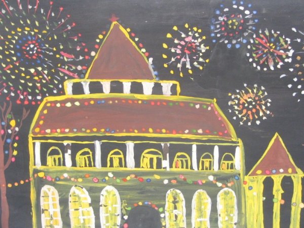 Рисование 3 класс праздник в городе