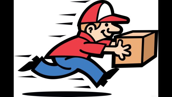 Курьер мультяшка