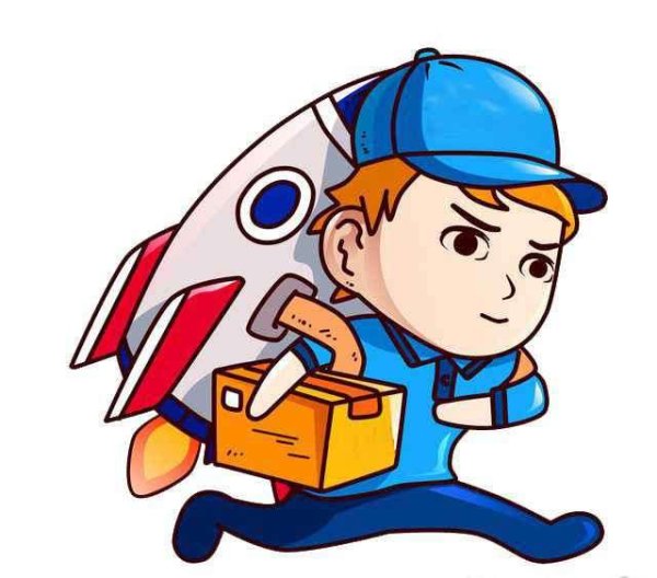 Курьер рисунок