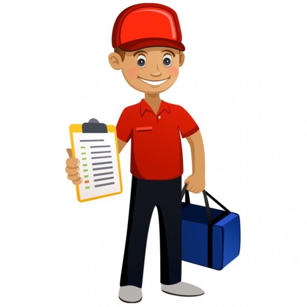 Курьер рисунок