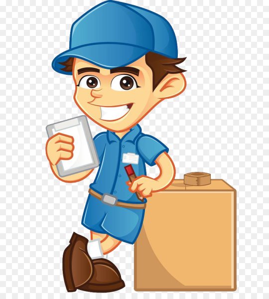 Курьер нарисованный