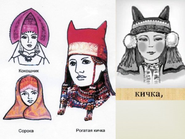 Сорока, Кичка, кокошник