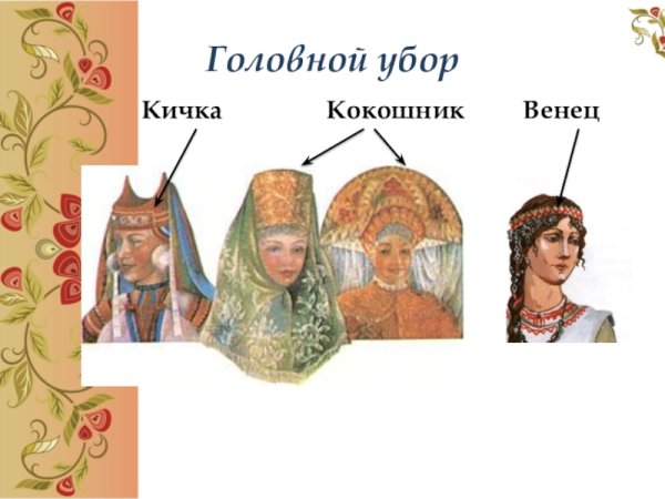 Головные уборы древней Руси Кичка