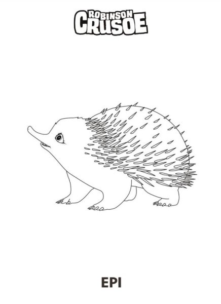 Дикобраз контур