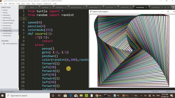 Модуль Turtle в Python 3 фигуры