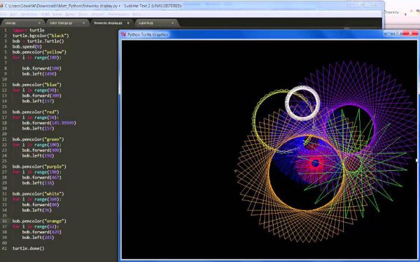 Красивые узоры в питоне