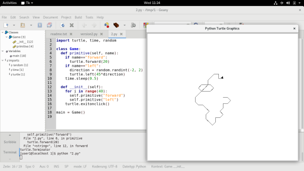 Питон Turtle программы
