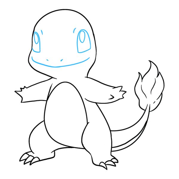 Раскраска покемон Чармандер