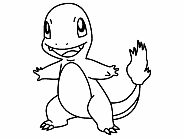Раскраска Pokemon Charmander
