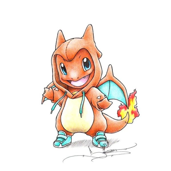 Чармандер покемон эскиз