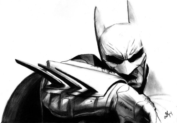 Раскраска Бэтмен Аркхем Сити