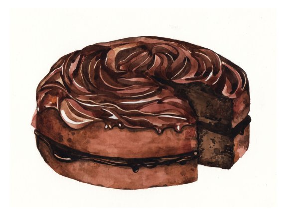 Шоколадный торт арт
