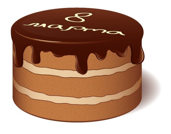Торт в иллюстраторе