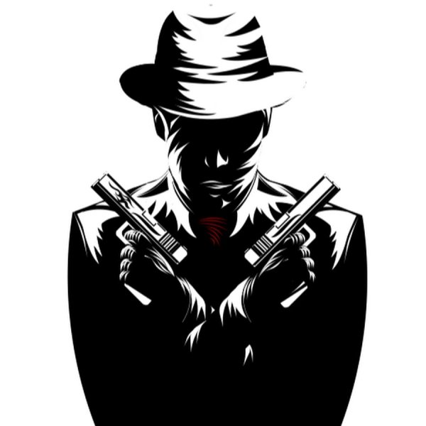 Мафиози на белом фоне