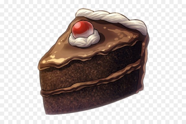 Кусочек торта на прозрачном фоне