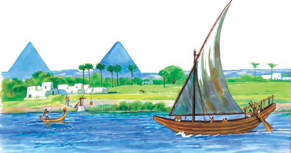 Река Нил в древнем Египте