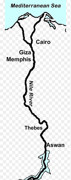 Контур реки Нил