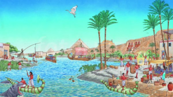 Река Нил Египет рисунок