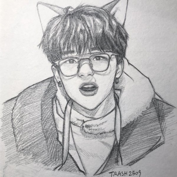 Хёнджин Stray Kids рисунки