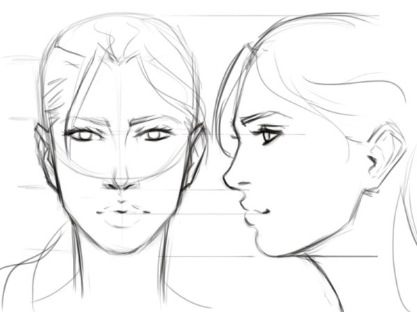 Поворот головы в портрете