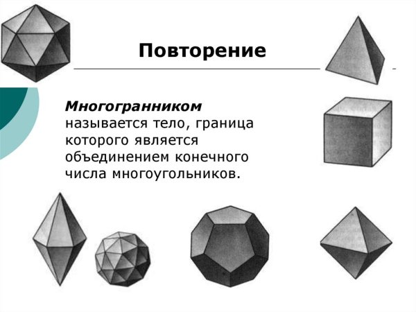 Развертки правильных многогранников