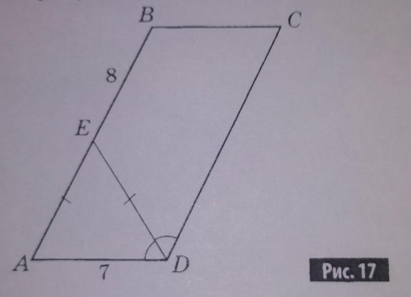 Биссектриса параллелограмма рисунок