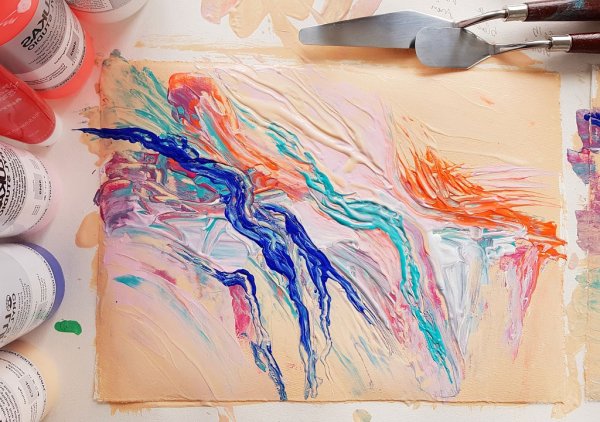 Маленькая картина акрилом