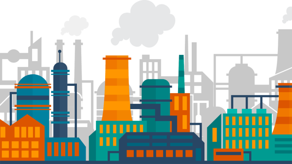 Промышленное производство вектор