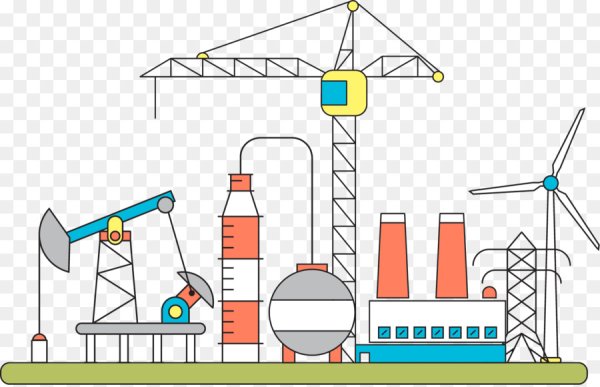 Нефтяной завод нарисовать