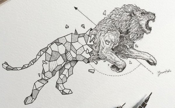 Лев геометрия