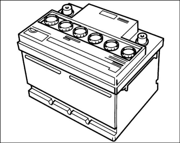 Аккумулятор схематично