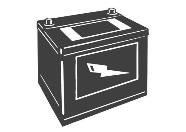 Аккумулятор автомобильный вектор