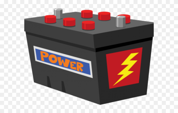 Аккумулятор автомобильный вектор