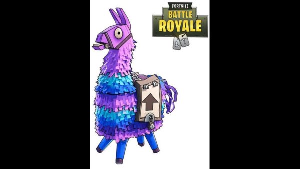 Лама из ФОРТНАЙТ раскраска