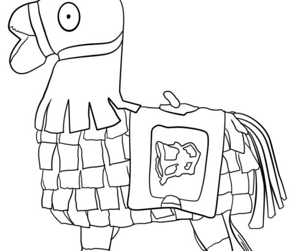 Лама ФОРТНАЙТ рисунок