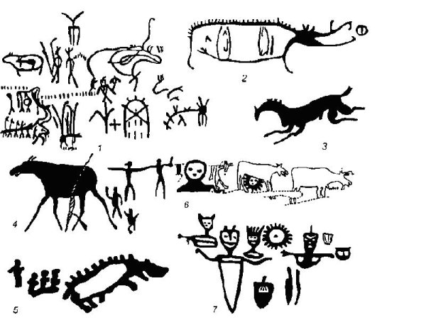 Якутские петроглифы люди