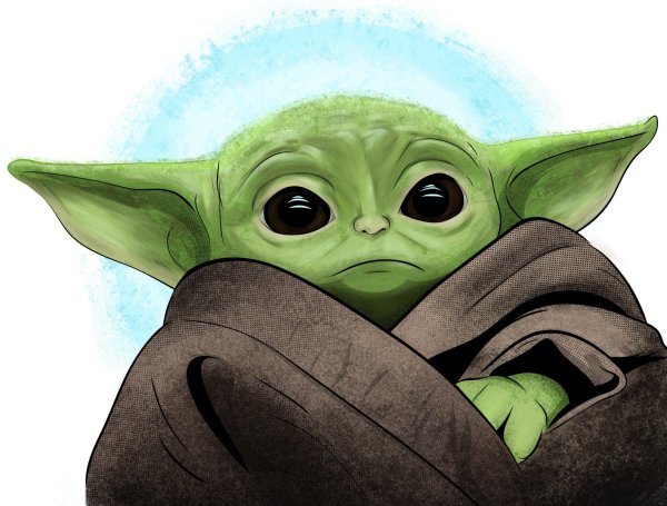 Бэйби йода арт