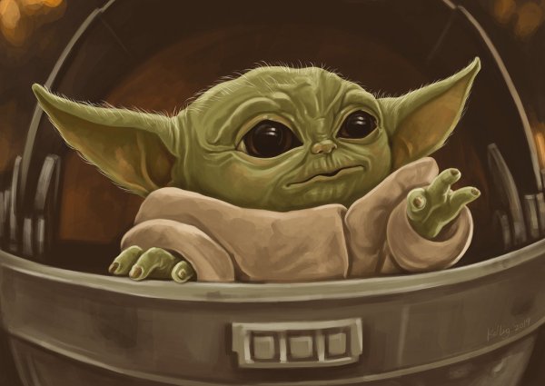 Анимешный миленький Yoda