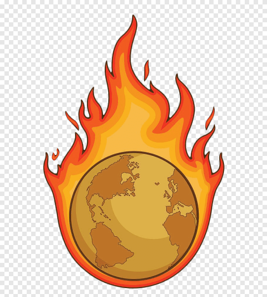 Огонь без фона